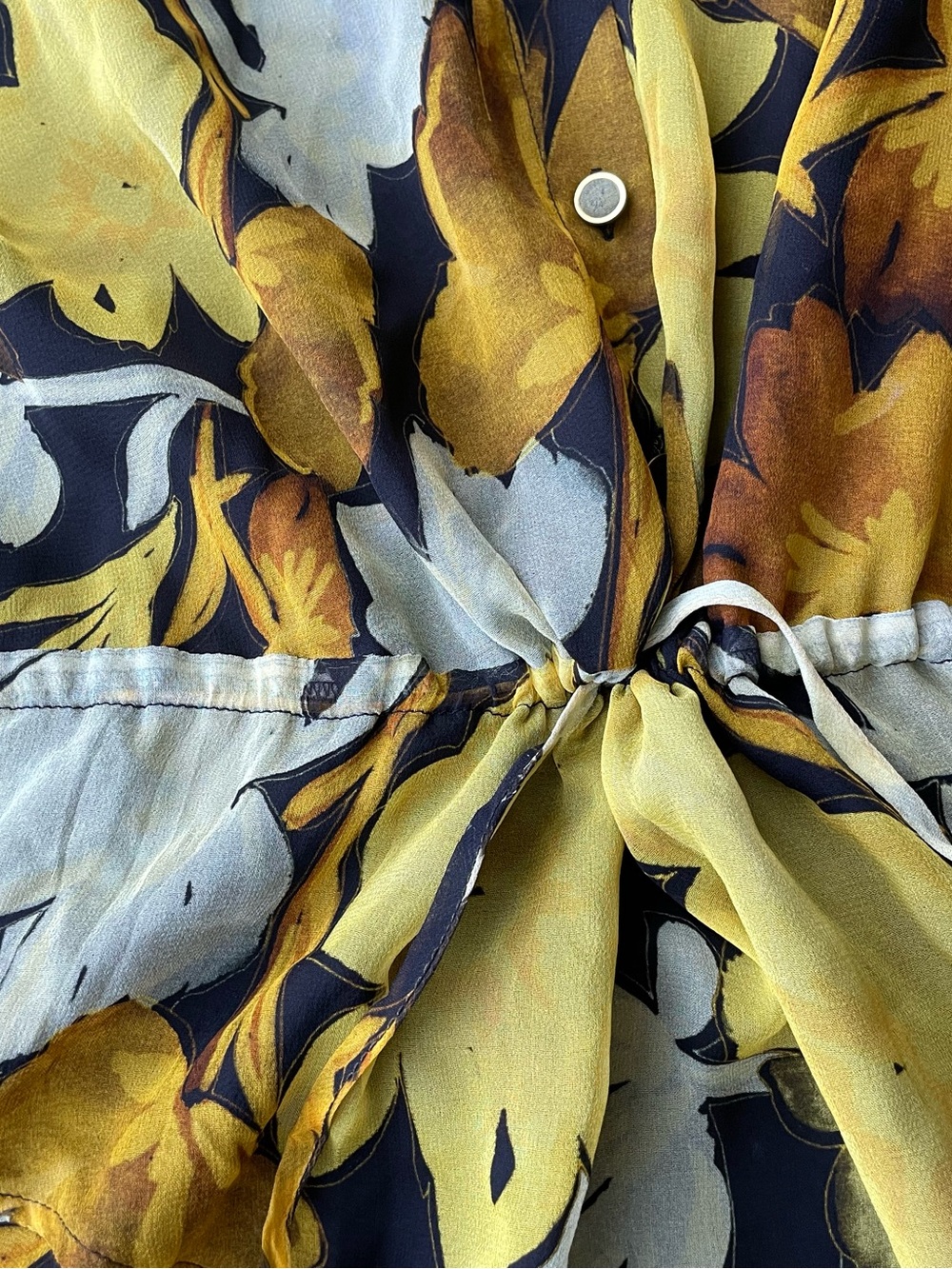 Milly 100% Silk Floral Dress Size 8 - Picture 4 of 9